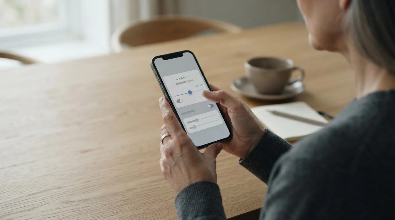 Einstellung von Wettlimits auf dem Smartphone für verantwortungsvolles Spielen