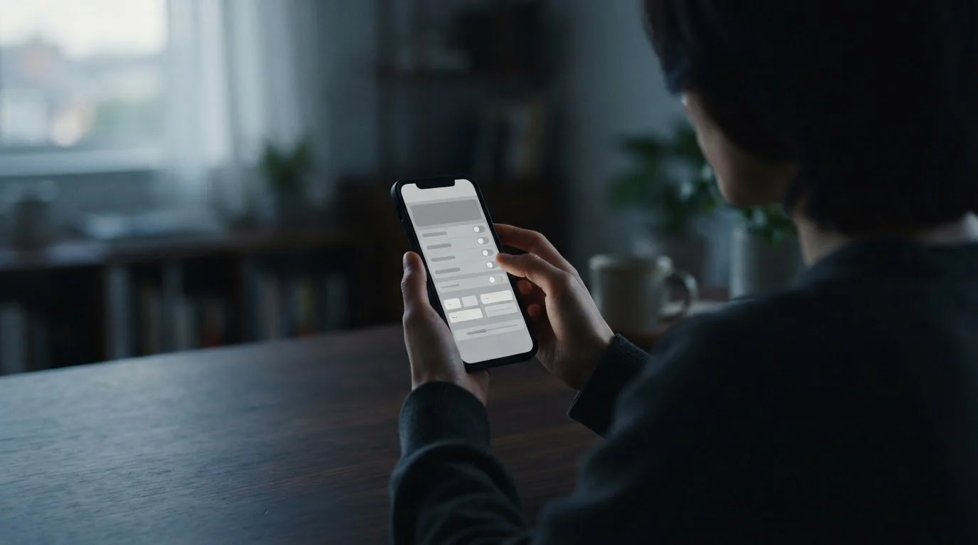 Person setzt Limit in einer Wett-App auf dem Smartphone